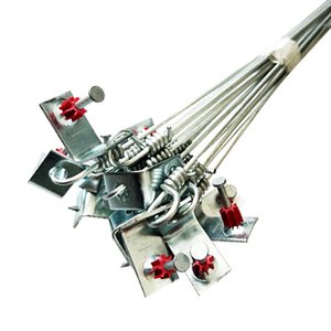 <span class=keywords><strong>Fil</strong></span> <span class=keywords><strong>de</strong></span> suspension <span class=keywords><strong>de</strong></span> plafond en <span class=keywords><strong>fer</strong></span> galvanisé à chaud pré-noué avec clip à 90 degrés, services <span class=keywords><strong>de</strong></span> coupe et <span class=keywords><strong>de</strong></span> pliage, qualité Q195 - Product Image 2