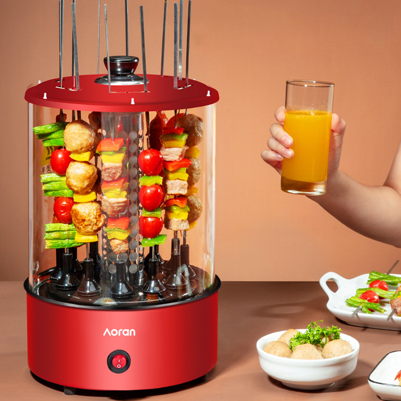 家庭用電気グリルケバブマシン家庭用回転屋内小型無煙