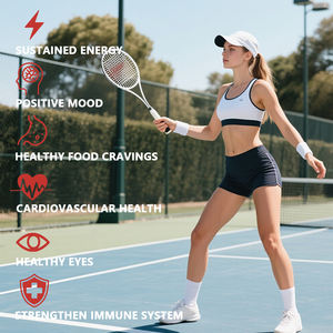 เยลลี่วิตามินหญ้าฝรั่นพร้อมแมกนีเซียมไกลซิเนต400มก. พร้อมอาหารเสริมสารต้านอนุมูลอิสระและภูมิคุ้มกัน - Product Image 3