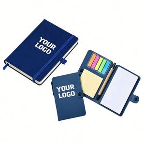 Wholesale Custom Logo Printing <b>A6</b> for Promo Business Gift Pu Leather Hardcover Notebook With Pen Holder - Product Image 1