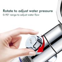 Pomme de douche avec bouton d'arrêt, filtre en coton PP haute pression, Turbo ventilateur de salle de bains, nouveau Design moderne