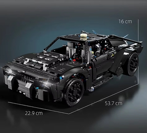 TGL T5029 Coche de Carreras Técnico de <span class=keywords><strong>Batman</strong></span>, Modelo Batmóvil, Vehículo Deportivo Urbano, Ladrillos de Juguete para Niños, Regalos, Sets de Bloques de Construcción - Product Image 6