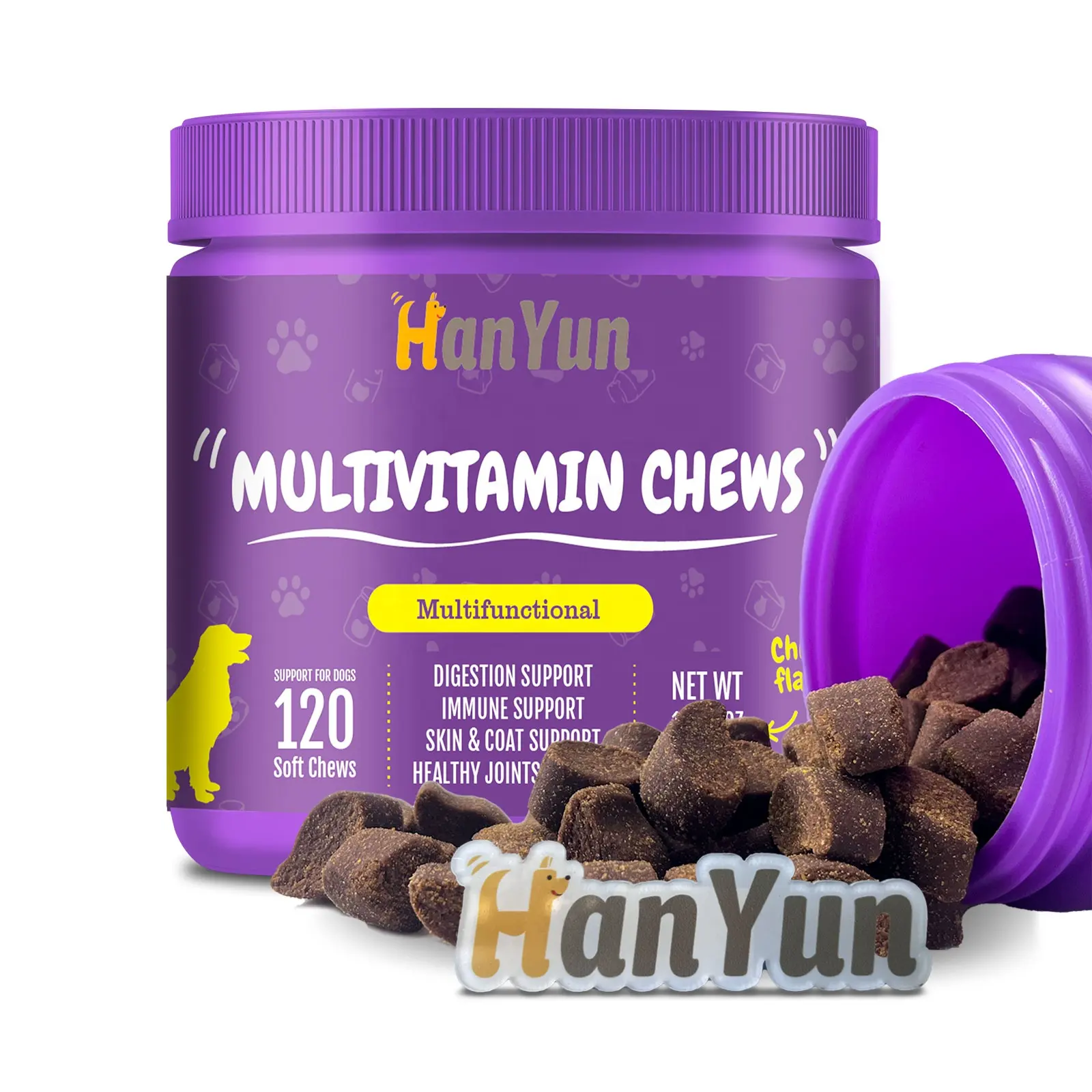 Wholesale Customization Multivitamin Chews Supplements For Dog -10 in 1 Dog Multivitamin Daily Supplement with Glucosamine