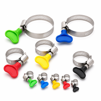 Colliers de serrage pour tuyaux en acier inoxydable de haute qualité, colliers de serrage à poignée papillon et colliers de serrage rotatifs pour tuyaux