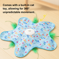 Jouets interactifs pour chats à recharger, pour la chasse et le jeu de cache-cache, jouet de chasse pour chats, baguette magique à plumes, jouet de stimulation