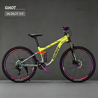 Vélo de montagne à suspension intégrale 24/26/27,5 pouces avec frein à disque, multicolores, personnalisable