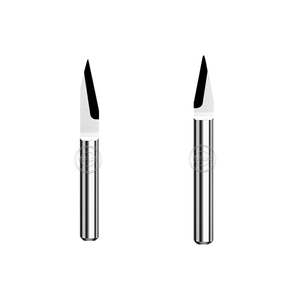 YUFU Customizable Flat Bottomed Sharp Uncoated Diamond Carving Computer <b>Engraving</b> Machine Knife HRC93 OEM Support - Product Image 3