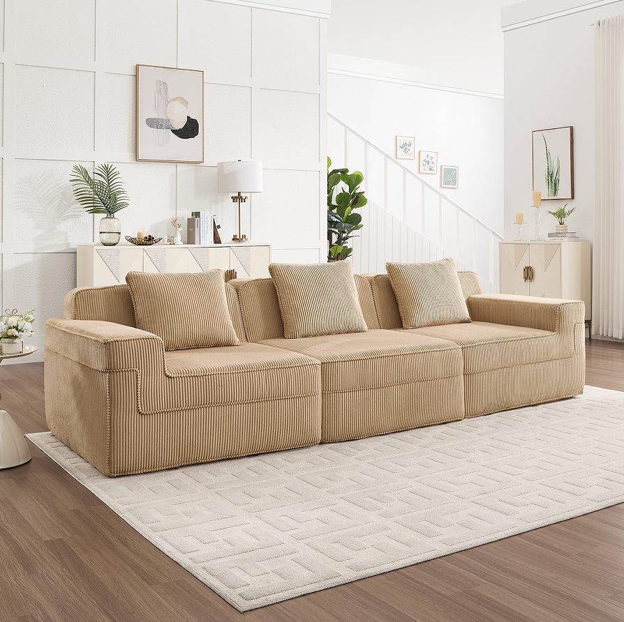 Camel + Corduroy + 3 Seat