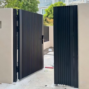 Panneaux <span class=keywords><strong>de</strong></span> clôture en aluminium <span class=keywords><strong>de</strong></span> haute qualité, clôture en aluminium <span class=keywords><strong>de</strong></span> sécurité noire, <span class=keywords><strong>jardin</strong></span>, cour, imperméable, assemblé, clôture à lattes - Product Image 6