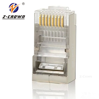 6P6C 1 bay2 ugreen konektor rj45 kualitas tinggi cat6a cat6