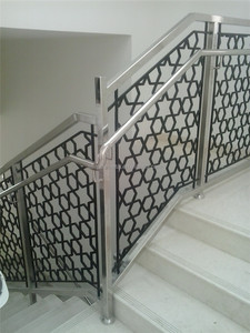 An toàn Thiết kế sắt rèn cầu thang phía trước thép không gỉ lan can thiết kế cầu thang lan can - Product Image 3