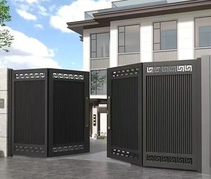 Cao cấp phong cách hiện đại nhôm Swing cổng thông minh điều khiển từ xa tự động thân thiện với môi ngoài trời Vườn hàng rào Sân Trường - Product Image 5