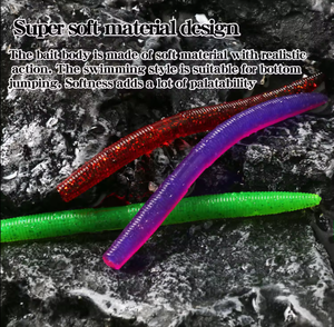Piège à poisson efficace pour la pêche au bar en PVC, larve, ver de marche, leurre pour lac et ruisseau, 14cm, 10.6g - Product Image 6