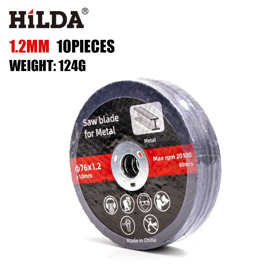 HILDA 4 인치 4X1/8X5/8 "100x3.0x16mm 커팅 휠 커팅 디스크 스테인레스 스틸 및 금속