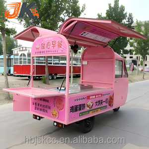 Chariot de barbecue commercial mobile multifonctionnel électrique à 3 roues avec cadre en acier inoxydable pour le petit-déjeuner et le marché nocturne - Product Image 4