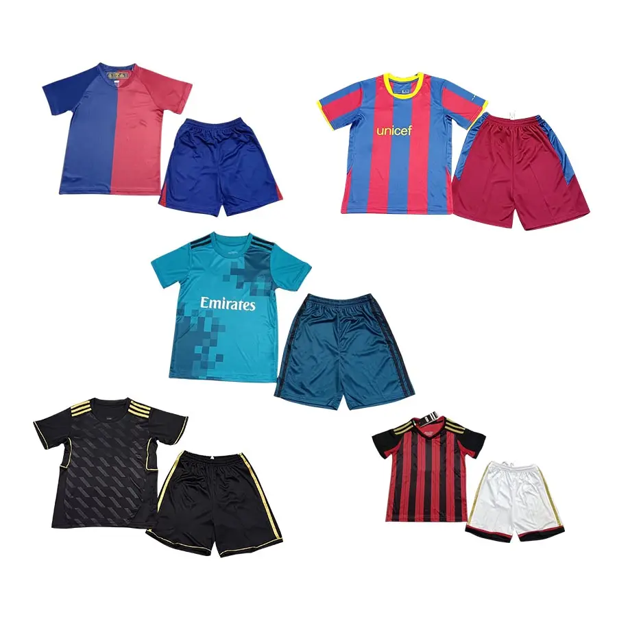 Großhandel Kids Club Retro-Fußballtrikot Thailand Vintage Fußball Fußballtrikot