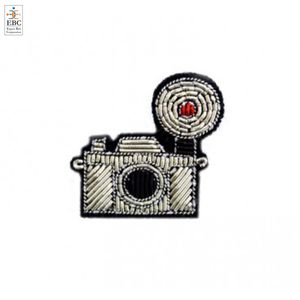 Premium Handmade Bullion Wire Embroidery OEM Animal Goldwork Pin Badge Series Wholesale Bullion Brooch Pins High Fashion Wears - Product Image 5