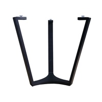 Pieds en métal au design moderne pour tables basses rondes Base en acier en forme de triangle pour table basse en verre