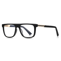 Monture de lunettes unisexe pour homme d'affaires, design carré de marque, lunettes optiques à charnière à ressort en métal, pour lecture, modèle 2331