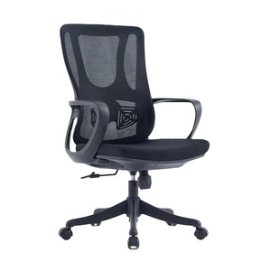Giá rẻ trở lại lưới vải máy tính bàn ghế sang trọng Ergonomic điều hành thương mại văn phòng Ghế với - Product Image 1
