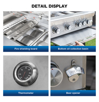 Machine commerciale de gril de BBQ rôtissoire professionnelle de poulet de feu de charbon de bois équipement résistant de Restaurant d'acier inoxydable
