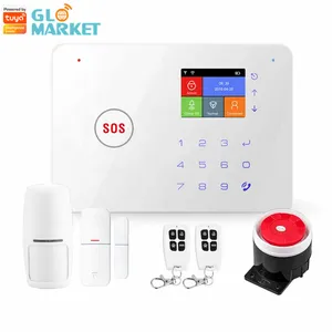 Système d'alarme Intelligent sans fil wi-fi/gsm, Kit Intelligent avec écran Tft, alarme anti-cambriolage de gaz d'incendie, système de sécurité d'alarme de famille