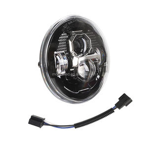 Phare de moto à LED de 7 pouces avec projecteur, faisceau Hi/Lo pour <span class=keywords><strong>Yamaha</strong></span> V-<span class=keywords><strong>Star</strong></span> XVS 650 <span class=keywords><strong>1100</strong></span> Classic, accessoires 12V - Product Image 2