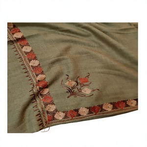 Chales de Pashmina para Mujer_ Últimos Modelos 2026, Chales de Pashmina 100% Bordados a Mano, Diseño de Borde Auténtico con Color y Etiquetas Personalizadas - Product Image 1