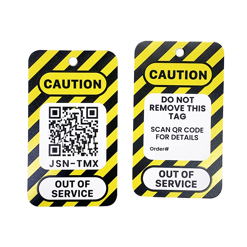 Custom Pvc Warning Tag Plastic Waterproof Warning DO NOT REMOVE THIS Safety Danger Tags