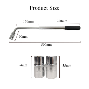 Clé à roue extensible de type L robuste 17 19 21 23 mm Outil pour écrous de roue-001 - Product Image 6