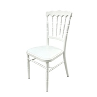Location de chaises Napoléon en aluminium blanc, mobilier pour événements, vente en gros