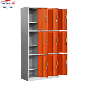 Casier de rangement personnel sécurisé, efficace, aéré, en métal, multi-compartiments, verrouillable, avec ventilation pour l'école, l'usine, la salle de sport - Product Image 2