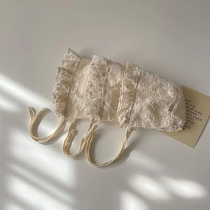 Bébé printemps automne dentelle princesse chapeau nouveau-né oreille Protection fille cour chapeau - Product Image 3