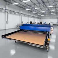 Presse à chaud hydraulique commerciale bleue 40x48 pouces (100x120 cm) à double station pour sublimation textile