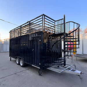 รถพ่วงคอนเทนเนอร์แบบขยายได้ขนาด 20 ฟุต ผลิตตามมาตรฐานออสเตรเลียและสหรัฐอเมริกา เหมาะสำหรับร้านอาหารเคลื่อนที่ ร้านกาแฟ โรงเรียน หรือโรงงาน  ขาย - Product Image 1