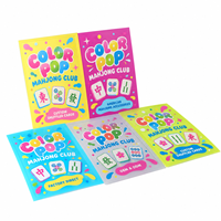 Mélangeur de cartes de Mahjong imprimées pour les jeux de plage, les loisirs à domicile et les fêtes sur la plage