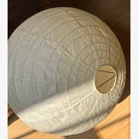 Lanterne en papier chinoise de haute qualité, faite à la main, style Wabi Sabi, avec cadre en bandes de bambou artificiel, pour usage intérieur et extérieur, en papier thermique.