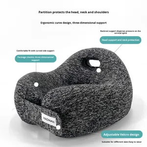 Oreiller de soutien de cou en forme de U pour voyage Portable respirant rebond <span class=keywords><strong>lent</strong></span> voiture/rail à grande vitesse/avion utiliser boîte de couleur - Product Image 2