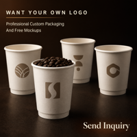 Gobelets en papier à double paroi avec logo personnalisé et couvercles, 8oz, 12oz, 16oz, 20oz, 22oz, revêtement PE, pour boissons chaudes, pour café à emporter