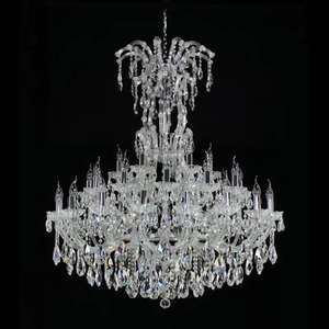 Candelabro grande de alta gama de 36 luces Maria Theresa, iluminación de cristal elegante, candelabro de boda para Proyecto de salón de banquetes de Hotel - Product Image 1