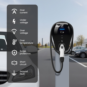 Iocharger ocpp 2.0.1 hai chiều EV sạc v2h ul wallbox năng lượng mặt trời sẵn sàng loại 1 xe sạc evse - Product Image 5