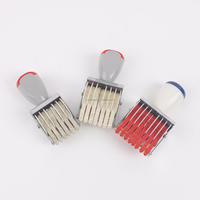 Encre Sefl colorée en plastique drôle en caoutchouc Diy Rolling Wheel Date Time Tampons logo personnalisé en plastique
