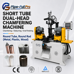 Máquina Biseladora de Extremos de Tuberías de Doble Cabezal Totalmente Automática con Corte y Desbarbado Simultáneos para Marcos de Muebles - Product Image 1