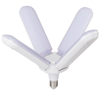 Ampoule LED Leaf 26w 39w 52w 80w 120w E27 E40 plastique 100LM/W 175-265V haute luminosité 6500K