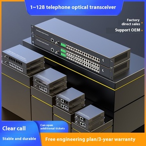 Factory Outlet Optical Transceiver For Telephone 1-128 Multi-Service Media Converter 20km Fiber <strong>IP</strong> Connection Pure Telephone - Product Image 6