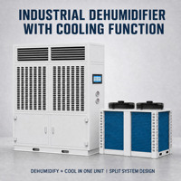 Déshumidificateur industriel 960L/D de type refroidissement avec minuterie pour piscine et sous-sol, option de contrôleur micro-ordinateur PCB/PLC