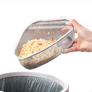 Cesta de drenaje de acero inoxidable, fregadero de utensilios de cocina para el hogar, cesta de almacenamiento de metal no perforada - Product Image 6