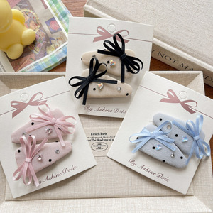 Pinza de Pelo Infantil <span class=keywords><strong>con</strong></span> Lazo, Nueva, Linda, Simple y Versátil, Accesorio para el Cabello de Niña - Product Image 1