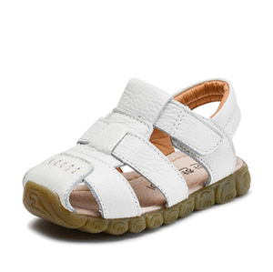 Summer Children's Leather Sandals Non-slip Soft Bottom Toddler Shoes Boys Korean <b>Wrapped</b> <b>Head</b> Beach Sandals Shoes - Product Image 5
