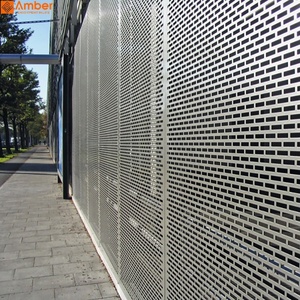 Panneaux de façade en aluminium sur mesure, tôle perforée décorative à motifs pour revêtement mural extérieur commercial - Product Image 3